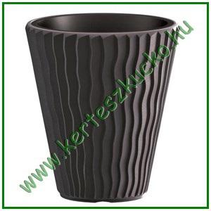 Virágváza betéttel 40 cm ANTRACIT - PROSPERPLAST DBSP400