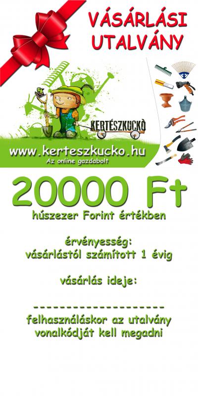 Vásárlási utalvány 20000 Ft értékben