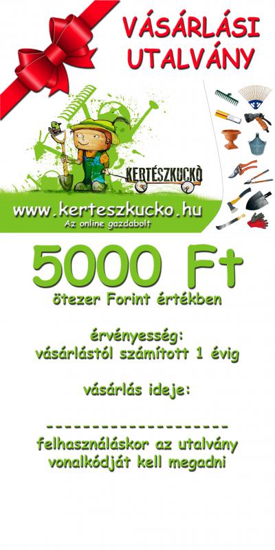 Vásárlási utalvány 5000 Ft értékben