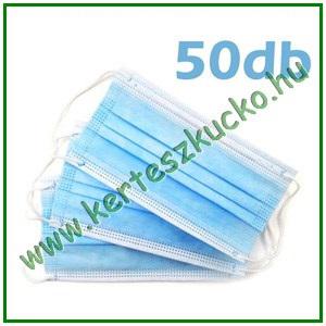 Védőmaszk, szájmaszk, eldobható 50 db/csomag