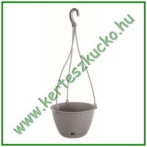 Virágkaspó, akasztós SZÜRKE DSPW230