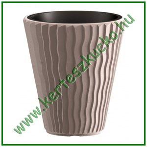 Virágváza betéttel 30 cm MOKKA - PROSPERPLAST DBSP300