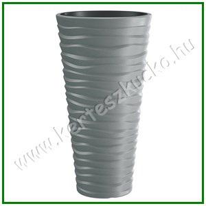 Virágváza betéttel 30 cm SZÜRKE  - PROSPERPLAST DPSA300