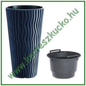 Virágváza SLIM betéttel 35 cm ANTRACIT - PROSPERPLAST DPSP350