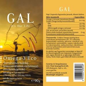 GAL Omega-3 Eco halolaj kapszula - 60 db