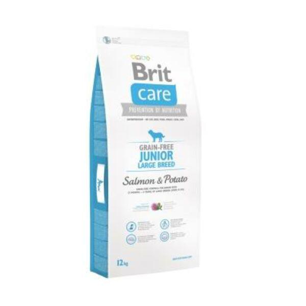 BRIT CARE GRAIN-FREE JUNIOR LARGE BREED SALMON & POTATO  12kg