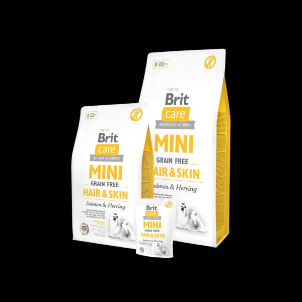 BRIT CARE MINI GRAIN FREE HAIR&SKIN; SALMON & HERRING   12kg