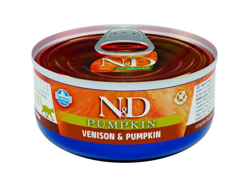 N&D Cat Pumpkin konzerv szarvas&sütőtök 80g