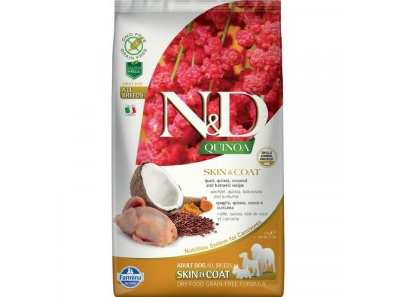 N&D Dog Quinoa Skin&coat; fürj 2,5kg