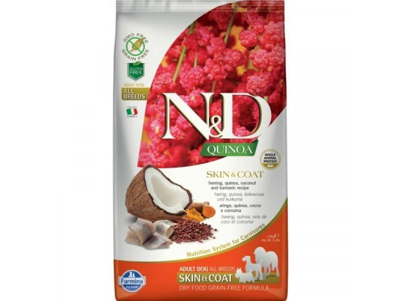 N&D Dog Quinoa Skin&coat; hering 2,5kg
