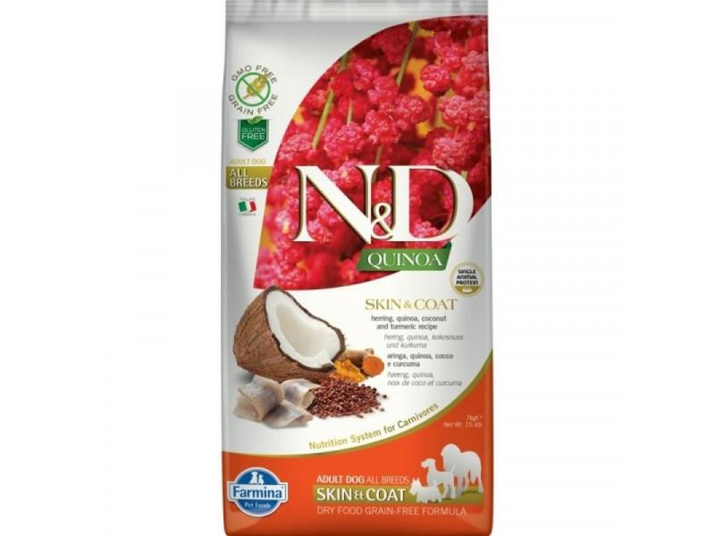 N&D Dog Quinoa Skin&Coat; Hering 7kg