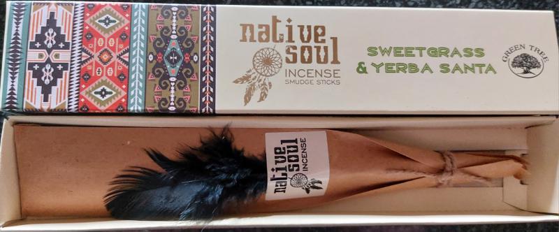 Native Soul - Sweetgrass & Yerba Santa füstölő