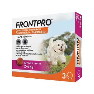 Frontpro 11 mg rágótabletta 2-4 kg  testű kutyákra  (3 db egyben)