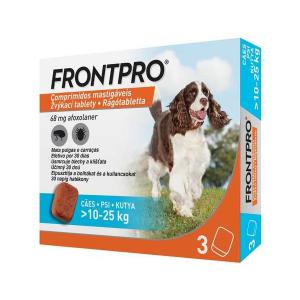Frontpro 68 mg rágótabletta 10-25 kg testű kutyáknak   (3 db egyben)