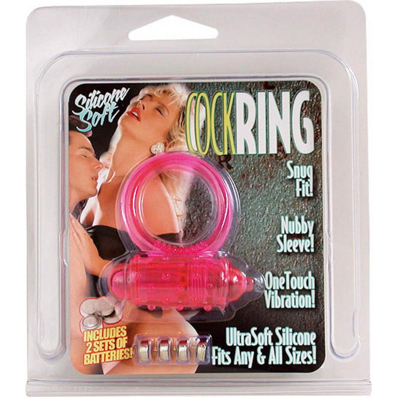 Vibrating Cockring Silicone Pink - péniszgyűrű