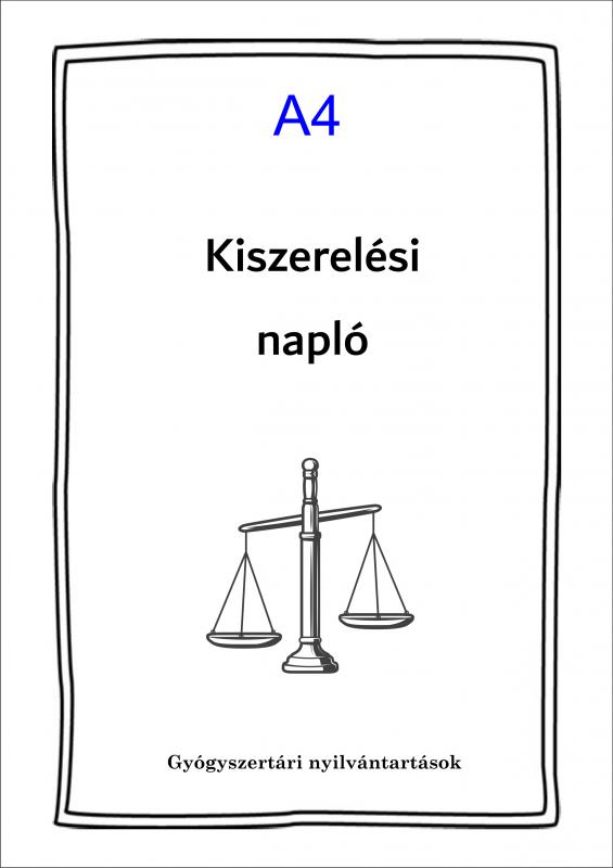 Kiszerelési napló A4 (választható oldalszám)