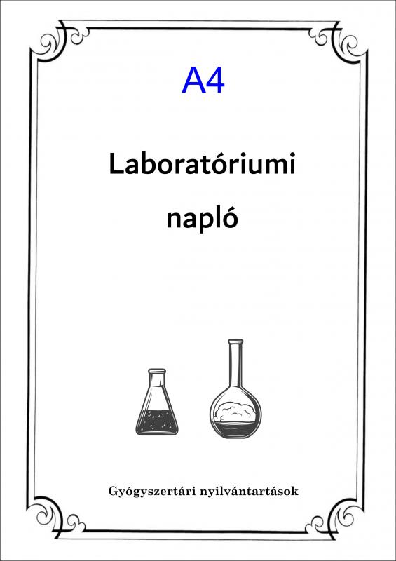 Labornapló A4 (választható oldalszám) "füzet"!