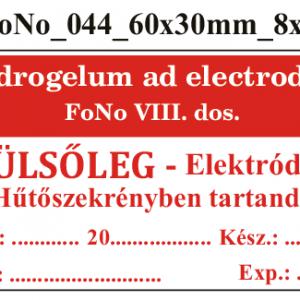 FoNo 044 Hydrogelum ad electrodam 60x30mm (24db/ ív)