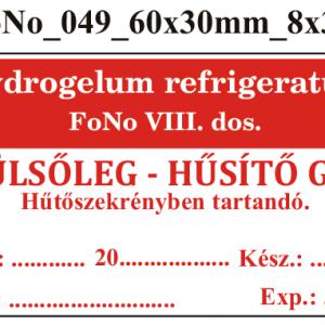 FoNo 049 Hydrogelum refrigeratum 60x30mm (24db/ ív)