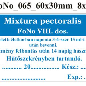FoNo 065 Mixtura pectoralis 60x30mm (24db/ ív)