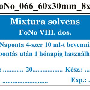 FoNo 066 Mixtura solvens 60x30mm (24db/ ív)