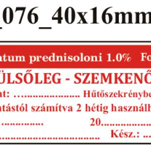 FoNo 076 Oculentum prednisoloni 1,0% 40x16mm (60db/ ív)