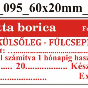 FoNo 095 Otogutta borica 60x20mm (36db/ ív)