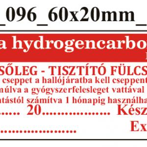 FoNo 096 Otogutta hydrogencarbonatis 60x20mm (36db/ ív)