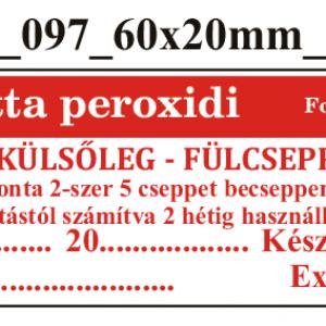FoNo 097 Otogutta peroxidi 60x20mm (36db/ ív)