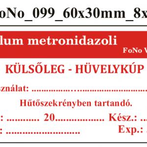FoNo 099 Ovulum metronidazoli 60x30mm (24db/ ív)