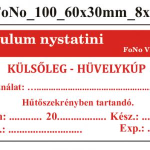 FoNo 100 Ovulum nystatini 60x30mm (24db/ ív)