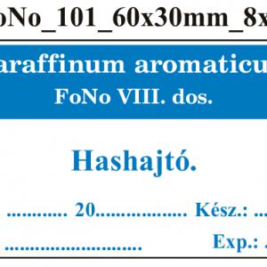 FoNo 101 Paraffinum aromaticum 60x30mm (24db/ ív)