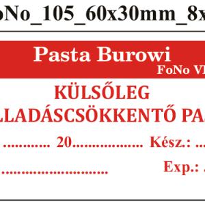 FoNo 105 Pasta Burowi 60x30mm (24db/ ív)