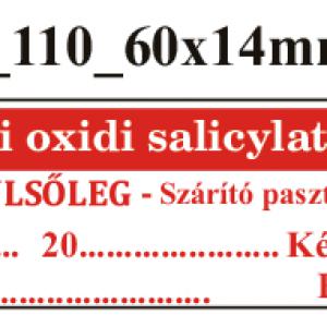 FoNo 110 Pasta zinci oxidi salicylata 60x14mm (51db/ ív)