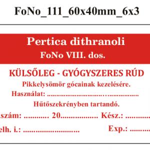 FoNo 111 Pertica dithranoli 60x40mm (18db/ ív)