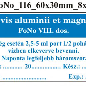 FoNo 116 Pulvis aluminii et magnesii 60x30mm (24db/ ív)