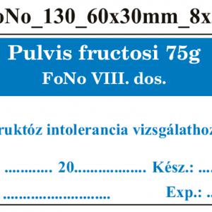 FoNo 130 Pulvis fructosi 75g 60x30mm (24db/ ív)
