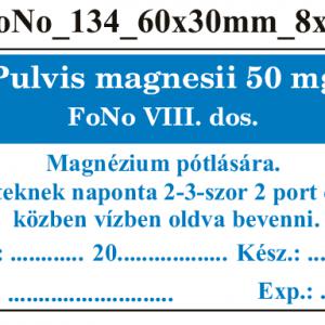 FoNo 134 Pulvis magnesii 50 mg 60x30mm (24db/ ív)
