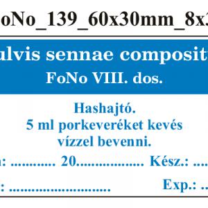 FoNo 139 Pulvis sennae compositus 60x30mm (24db/ ív)