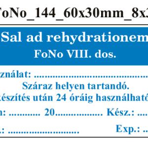 FoNo 144 Sal ad rehydrationem 60x30mm (24db/ ív)