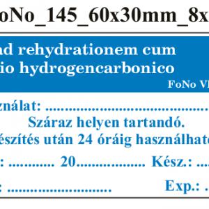 FoNo 145 Sal ad rehydrationem cum natrio hydrogencarbonico 60x30mm (24db/ ív)
