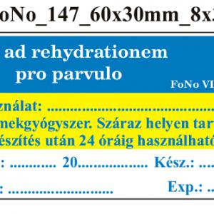 FoNo 147 Sal ad rehydrationem pro parvulo 60x30mm (24db/ ív)