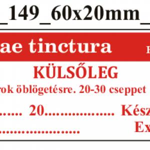 FoNo 149 Salviae tinctura 60x20mm (36db/ ív)