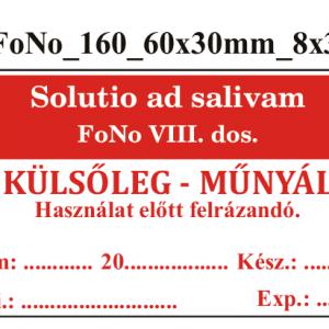 FoNo 160 Solutio ad salivam 60x20mm (36db/ ív)
