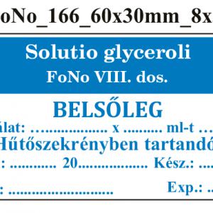 FoNo 166 Solutio glyceroli 60x30mm (24db/ ív)