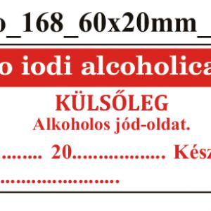 FoNo 168 Solutio iodi alcoholica 60x20mm (36db/ ív)