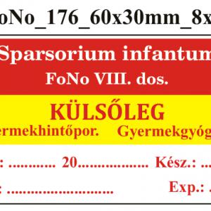 FoNo 176 Sparsorium infantum 60x30mm (24db/ ív)