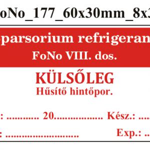 FoNo 177 Sparsorium refrigerans 60x30mm (24db/ ív)