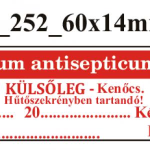 FoNo 252 Unguentum antisepticum 60x14mm (51db/ ív)