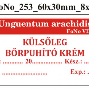 FoNo 253 Unguentum arachidis 60x30mm (24db/ ív)